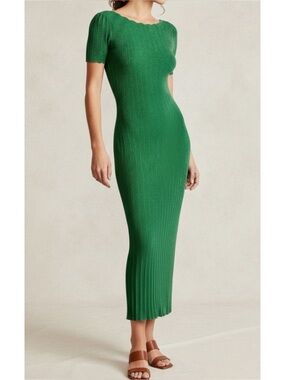 SÉZANE Joey Knit Dress, Green, Medium